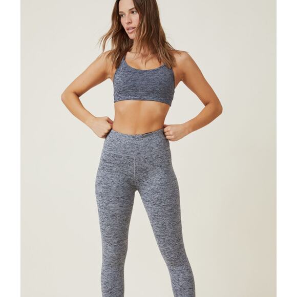 COTTON ON BODY Women's Sports Bra Small Black Grey Workout Yoga Crop NWT - Picture 3 of 10